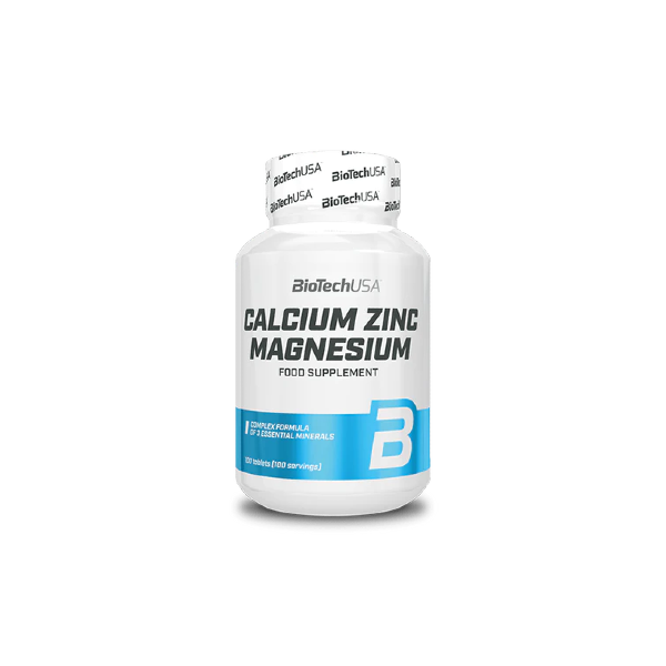 Biotech USA Calcium Zinc Magnesium 100 Tabs
