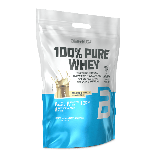 BioTechUSA 100% Pure Whey 3000g Bourbon Vanilla