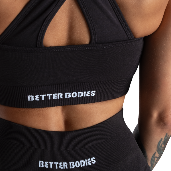 Better Bodies Scrunch Sports Bra - Black V2