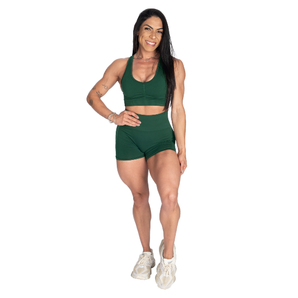 Better Bodies Scrunch Shorts - Emerald Green