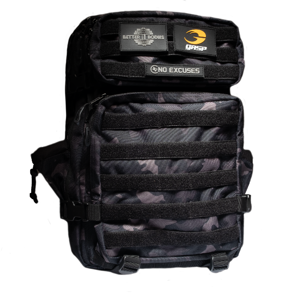 GASP &amp; Better Bodies Tactical Back Pack - Dark Camo