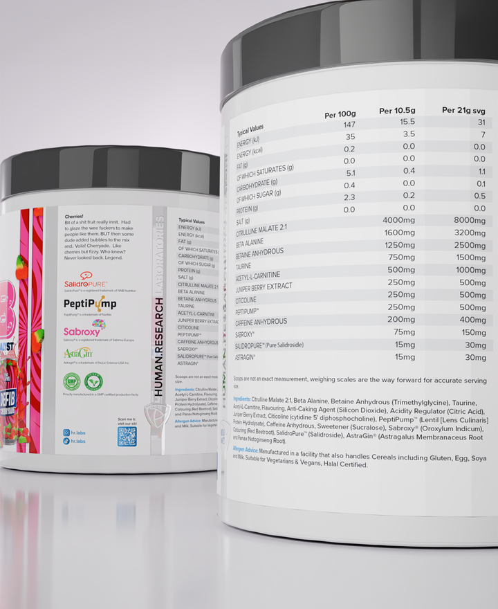 HR Labs DEFIB™ Pre 420g (new formula) + Free shaker