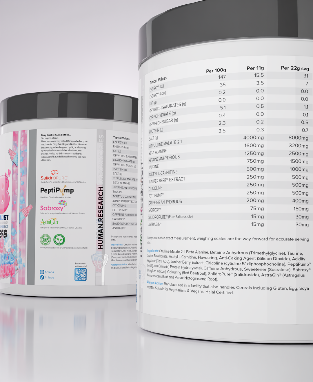 HR Labs DEFIB™ Pre 420g (new formula) + Free shaker