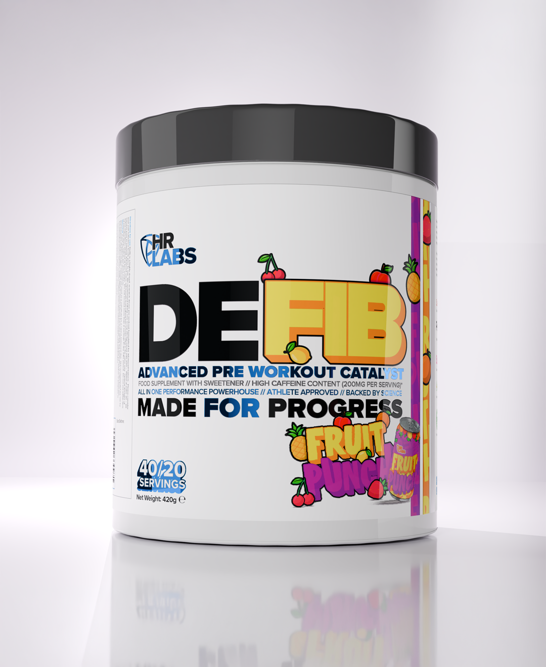 HR Labs DEFIB™ Pre 420g (new formula) + Free shaker