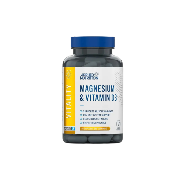 Applied Nutrition Magnesium &amp; Vitamin D3 Capsules