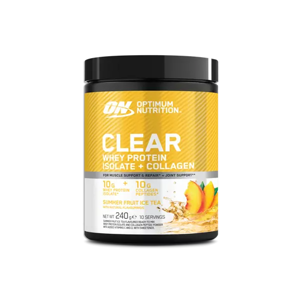 Optimum Nutrition Clear Whey Protein Isolate + Collagen Powder