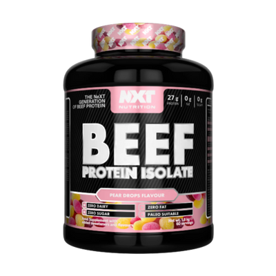 NXT Nutrition Beef Protein Iso 1.8kg+20% Extra Free (selected flavours)