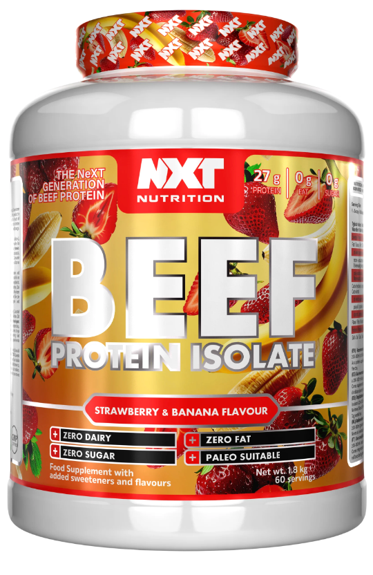 NXT Nutrition Beef Protein Isolate 1.8kg + Free Gift