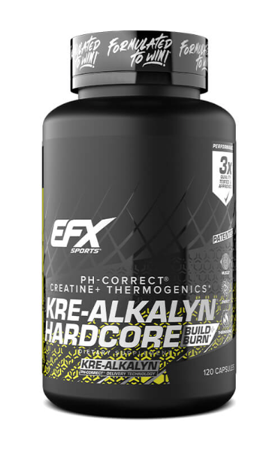 EFX Sports Kre-Alkalyn Hardcore- 120 Capsules