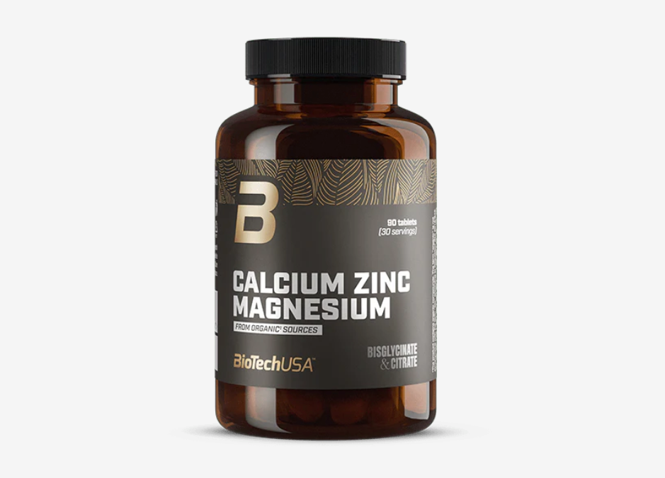 Biotech USA Calcium Zinc Magnesium 100 Organic sources 90 tablets
