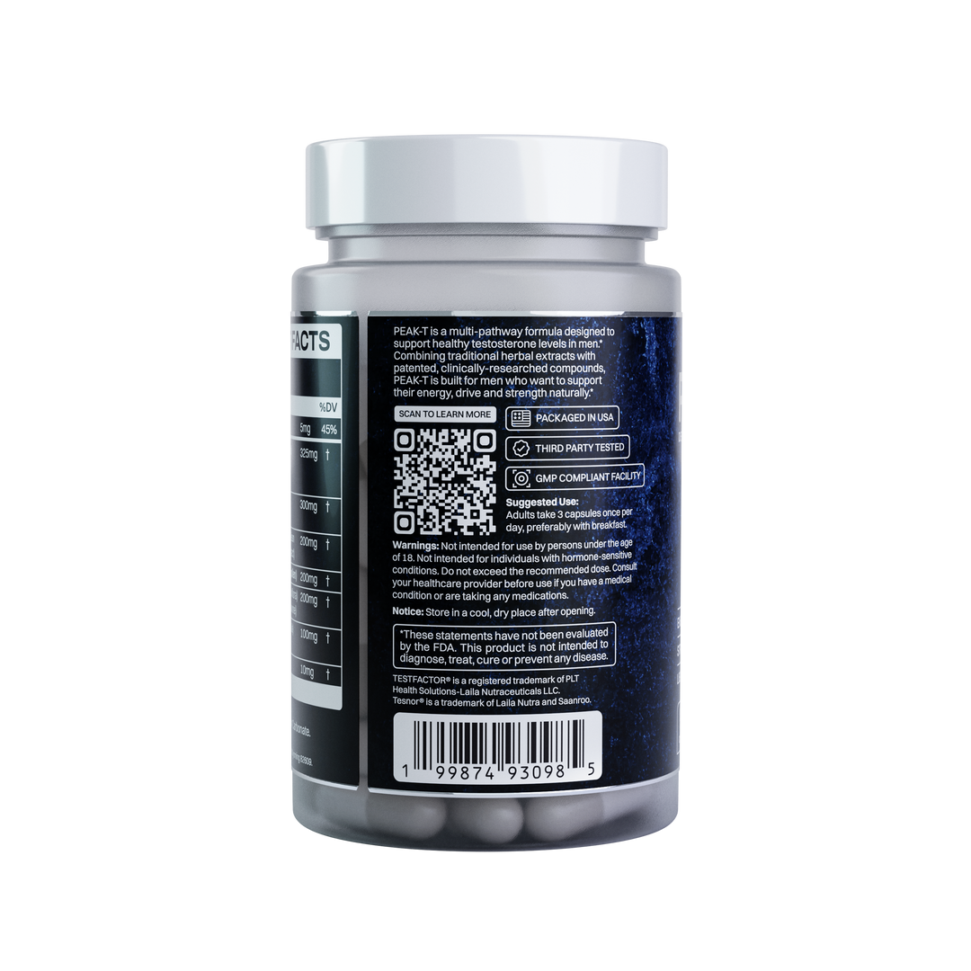 PEAK-T™ - Next-Gen Testosterone Support (90 Capsules) PRE SALE