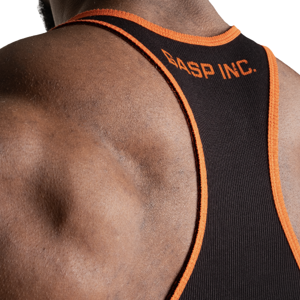 GASP Ribbed T-back - Black/Flame