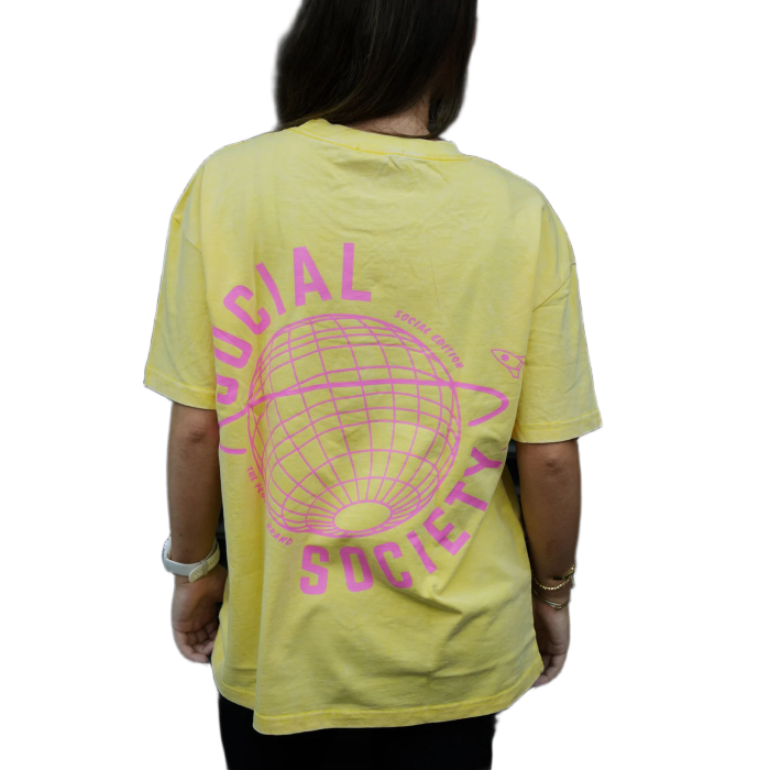 Social Society Stonewashed Oversized Tee