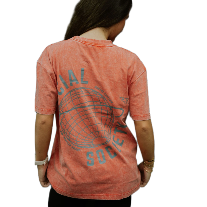 Social Society Stonewashed Oversized Tee