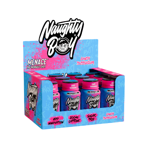 Naughty Boy Menace Pre-Workout Shot x 12 (BBE JAN 26)