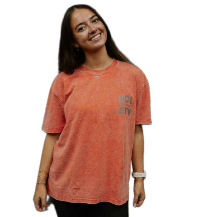 Social Society Stonewashed Oversized Tee