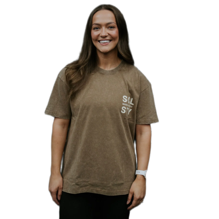 Social Society Stonewashed Oversized Tee