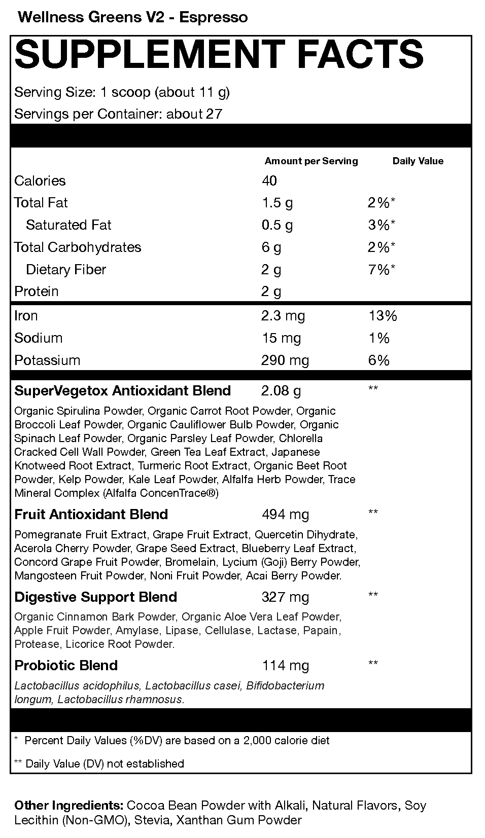 PQN/Poliquin Wellness Greens (Updated Formula)