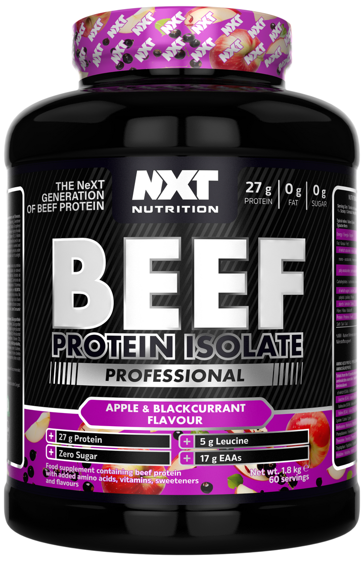 NXT Nutrition Beef Protein Isolate Professional 1.8kg - Apple &amp; Blackcurrant Squash