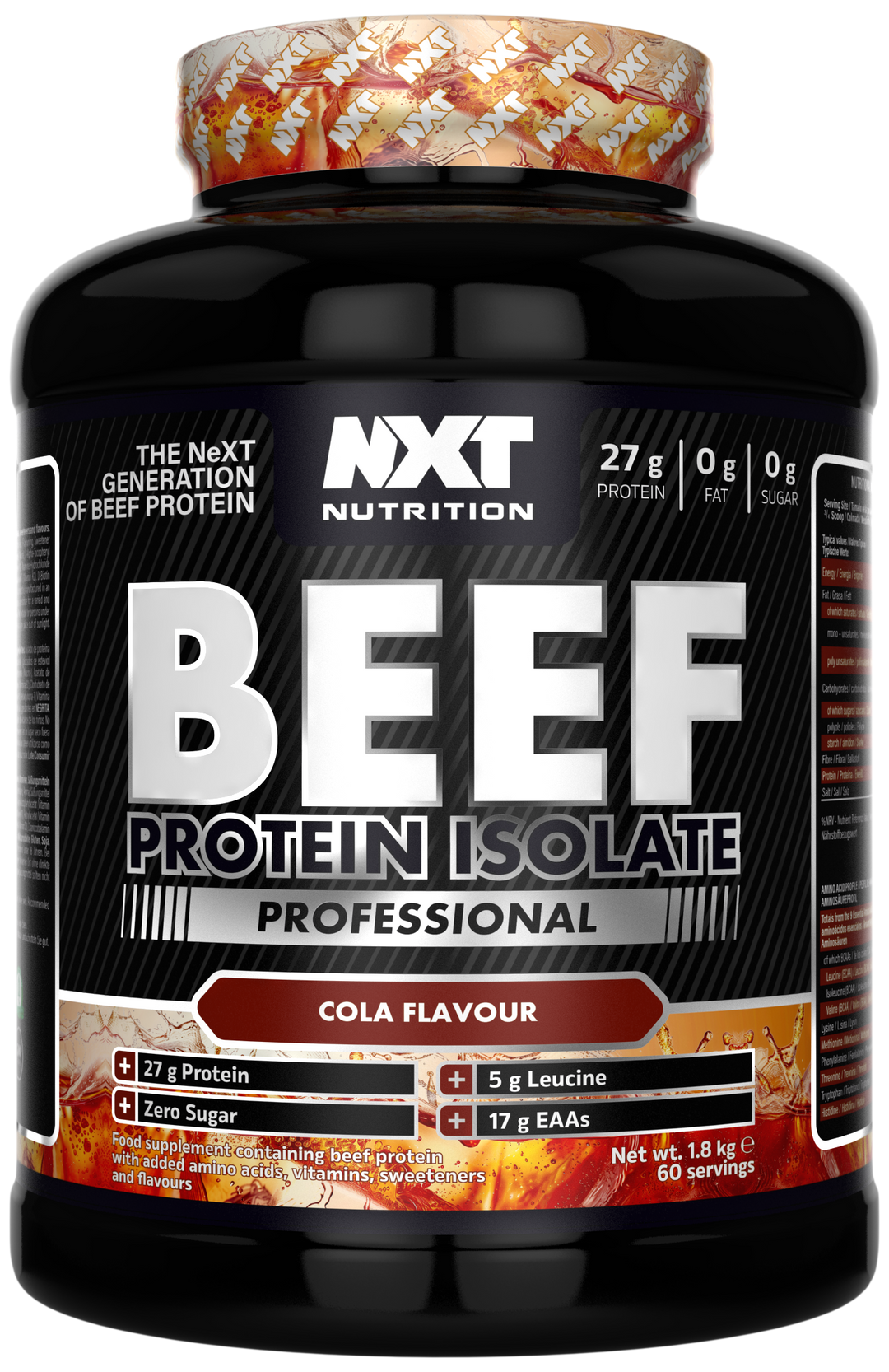 NXT Nutrition Beef Protein Isolate Professional 1.8kg - Cola