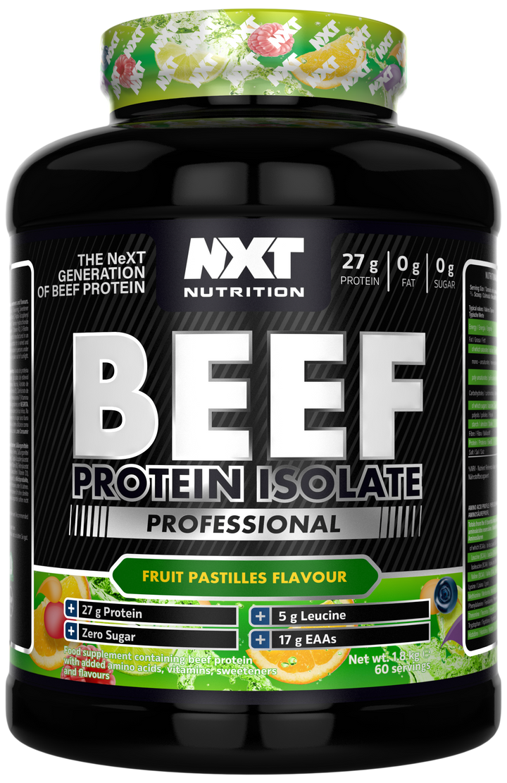 NXT Nutrition Beef Protein Isolate Professional 1.8kg - Fruit Pastilles