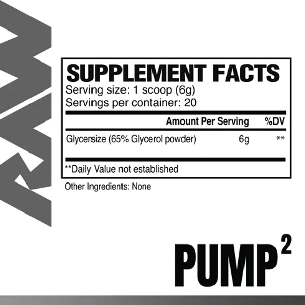 RAW Nutrition Pump2 | Glycerol Powder