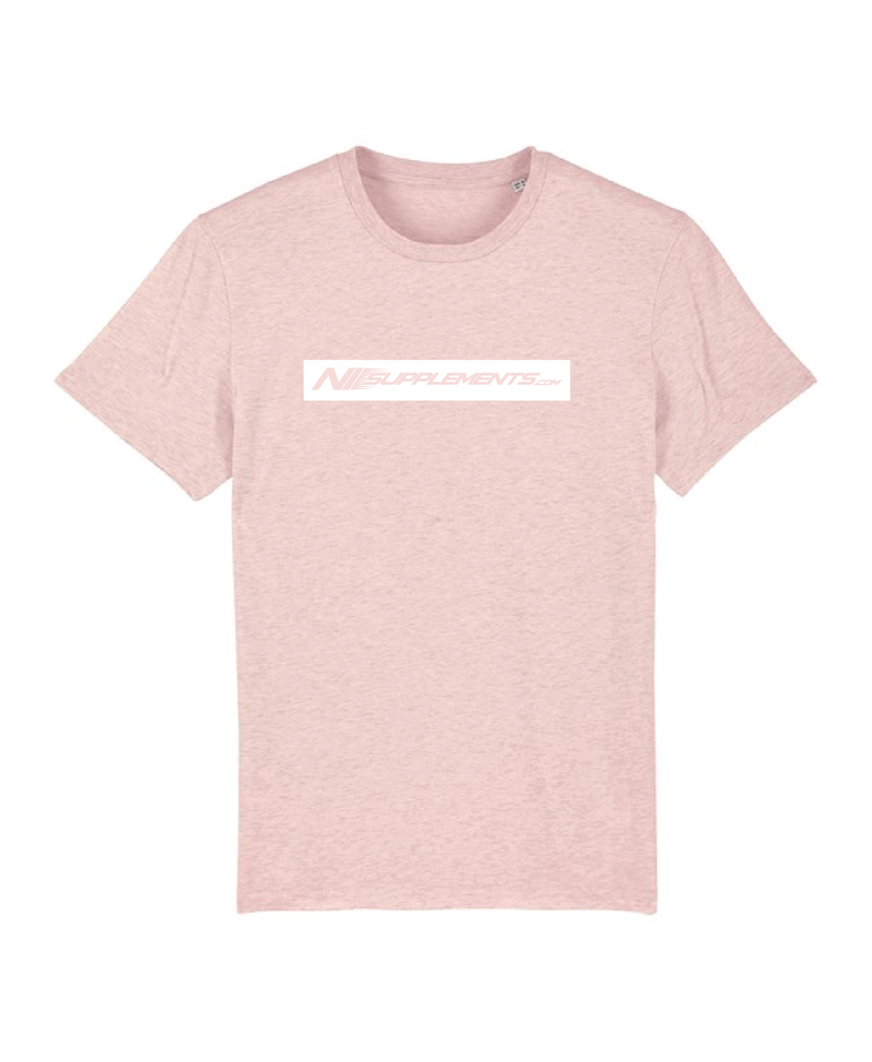 NI Supplements Organic Box logo T Shirt - Pink