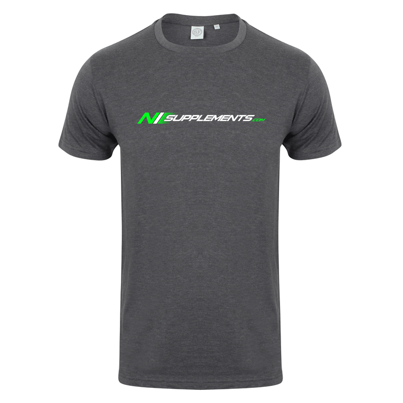 NI Supplements Fitted T Shirt - Charcoal