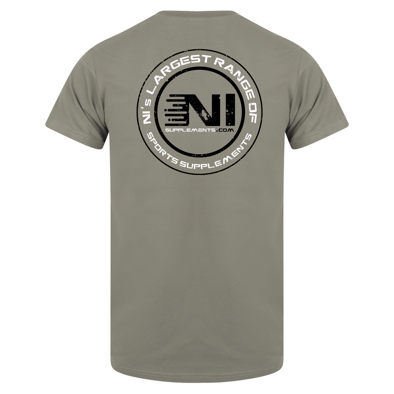 NI Supplements Fitted T Shirt - Khaki