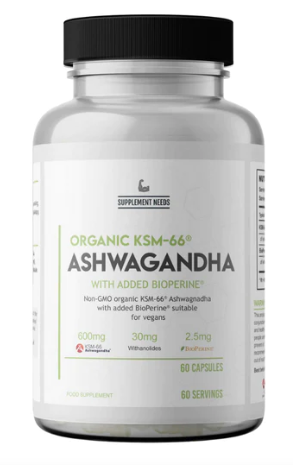 Supplement Needs Ashwaghanda Organic Vegan KSM-66