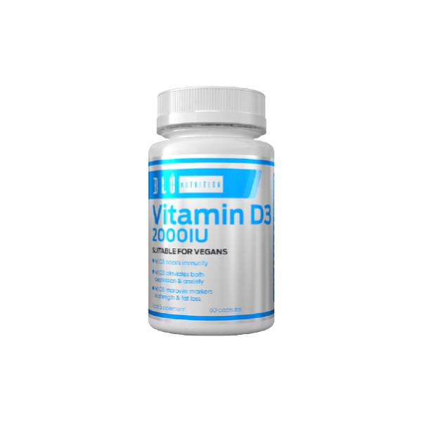 Shop Quality Vitamins and Minerals - Blu Nutrition Vitamin D3 (vegan friendly) 2000iu - 60 caps