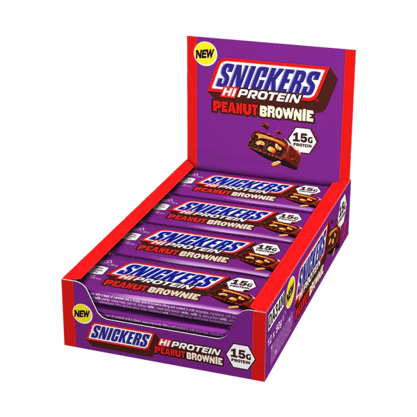 Snickers Hi Protein Brownie Bars 12 x 55g